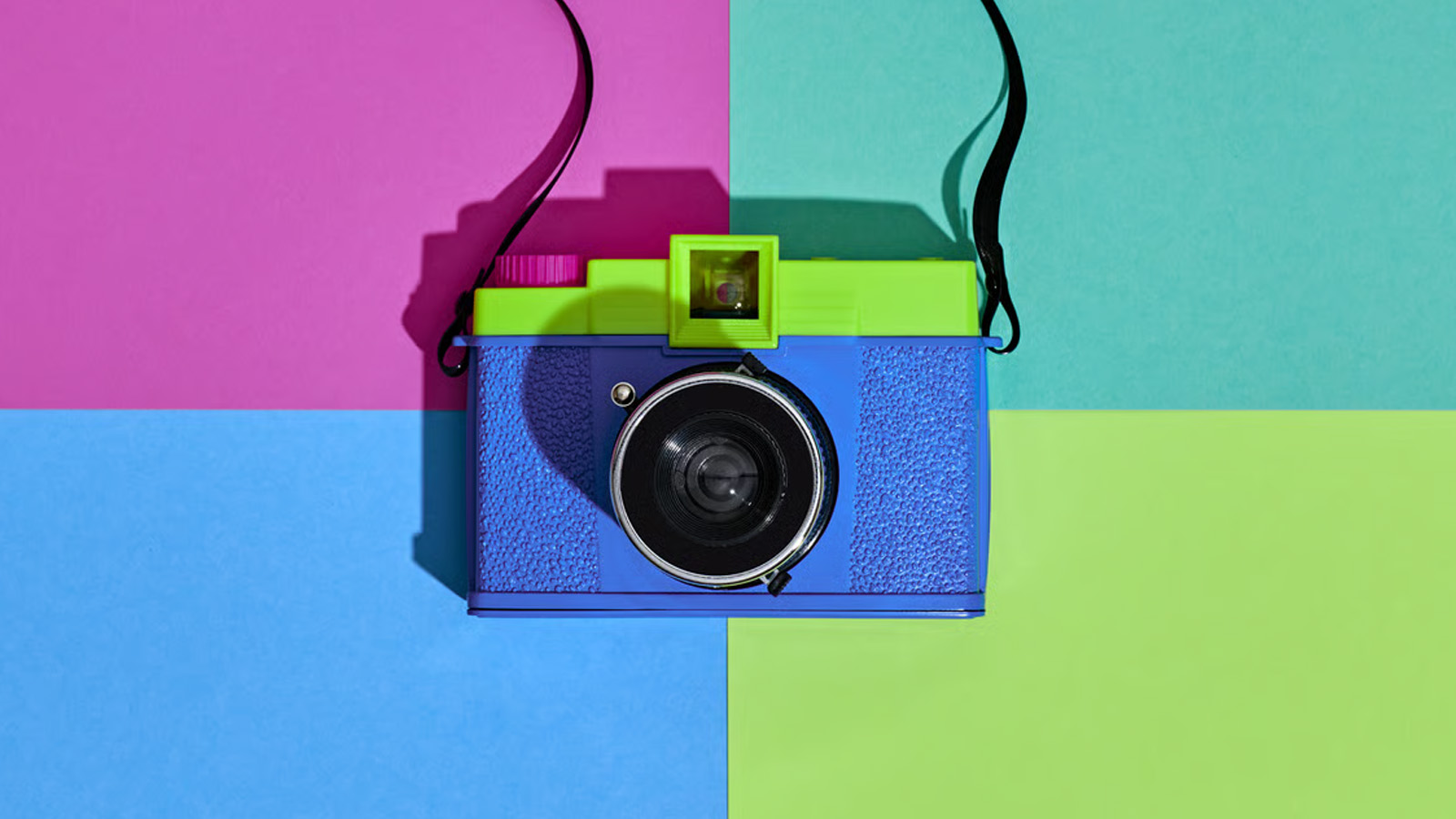 Colorful camera for custom website photography