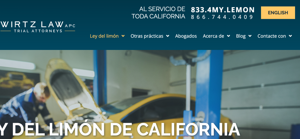 Dynamic button allows for easy switching between English and Spanish