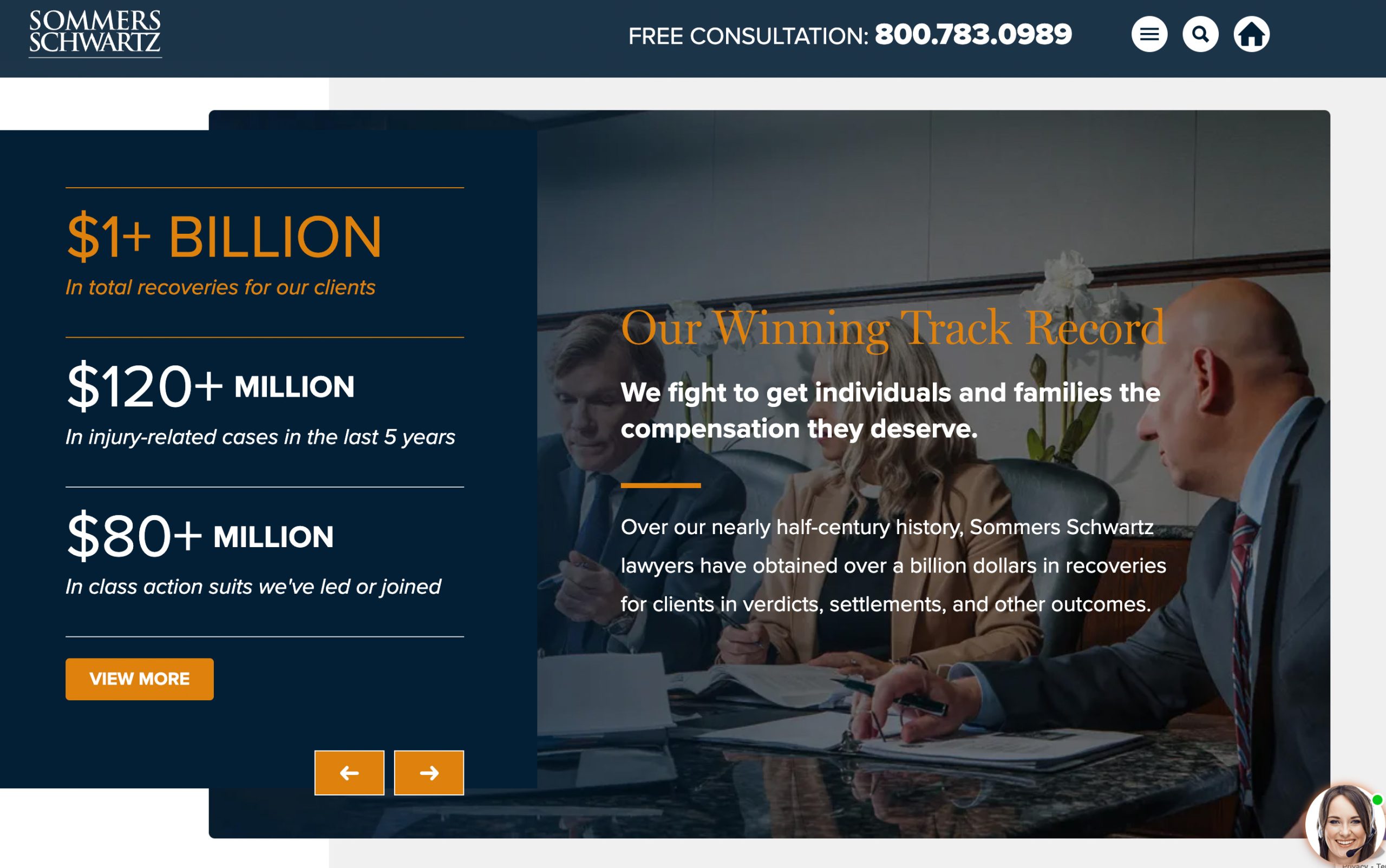 Winning personal injury law firm results