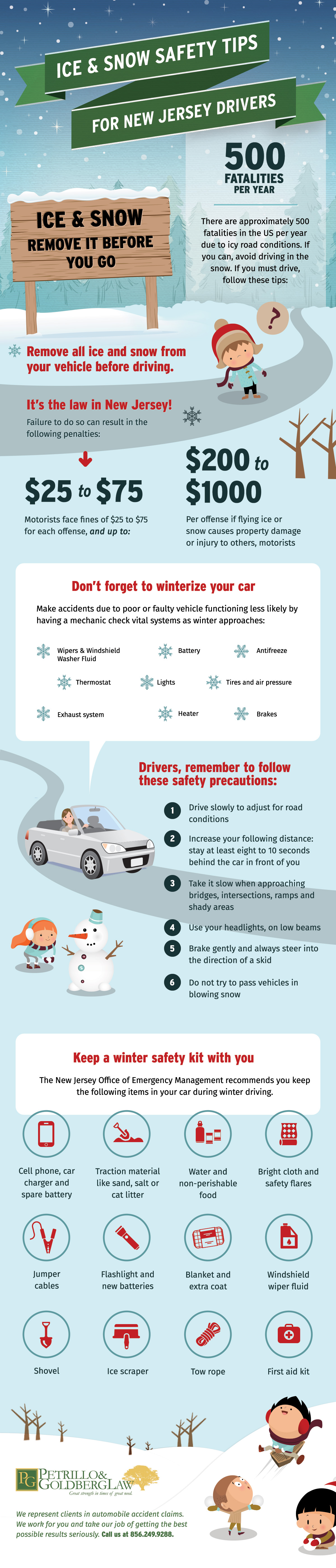 Ice and Snow Safety Tips 1 Ice and Snow Safety Tips for New Jersey Drivers