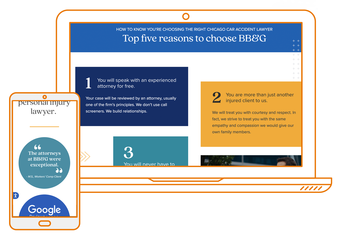 Personal Injury Lawyer website design