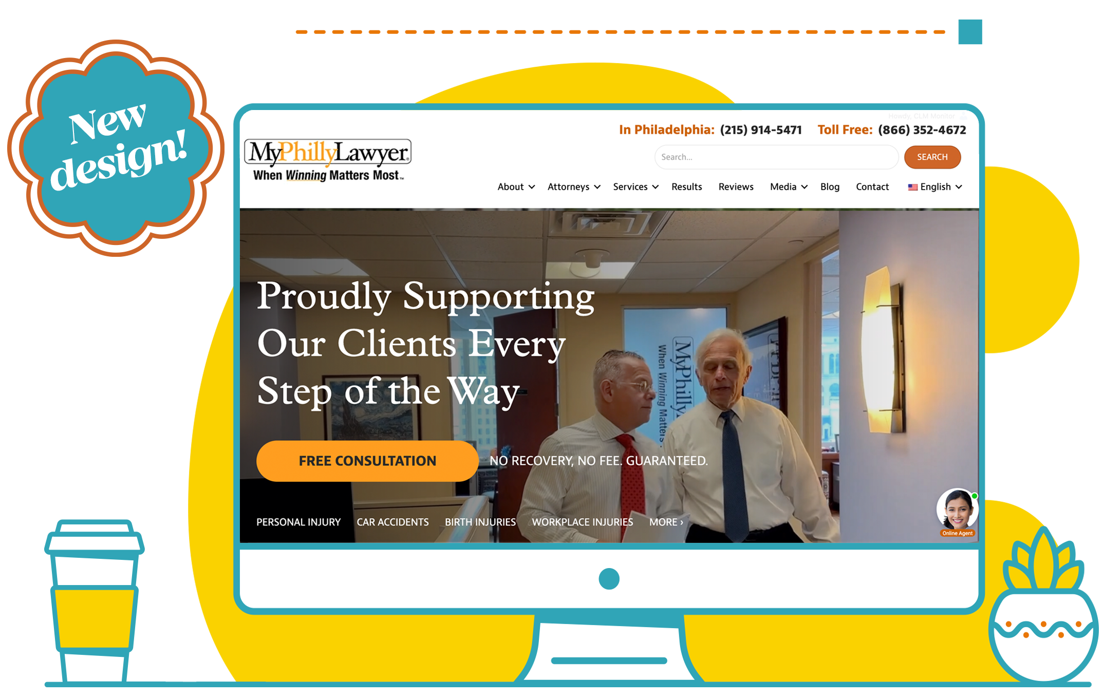 MyPhillyLawyer Website Design