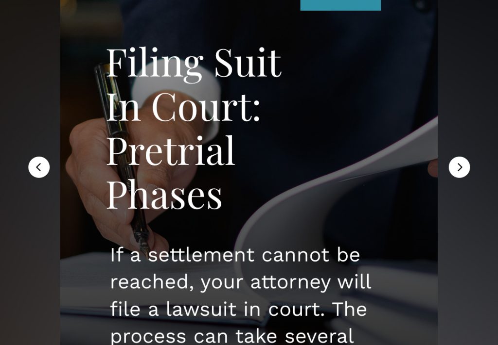 What happens during a personal injury lawsuit