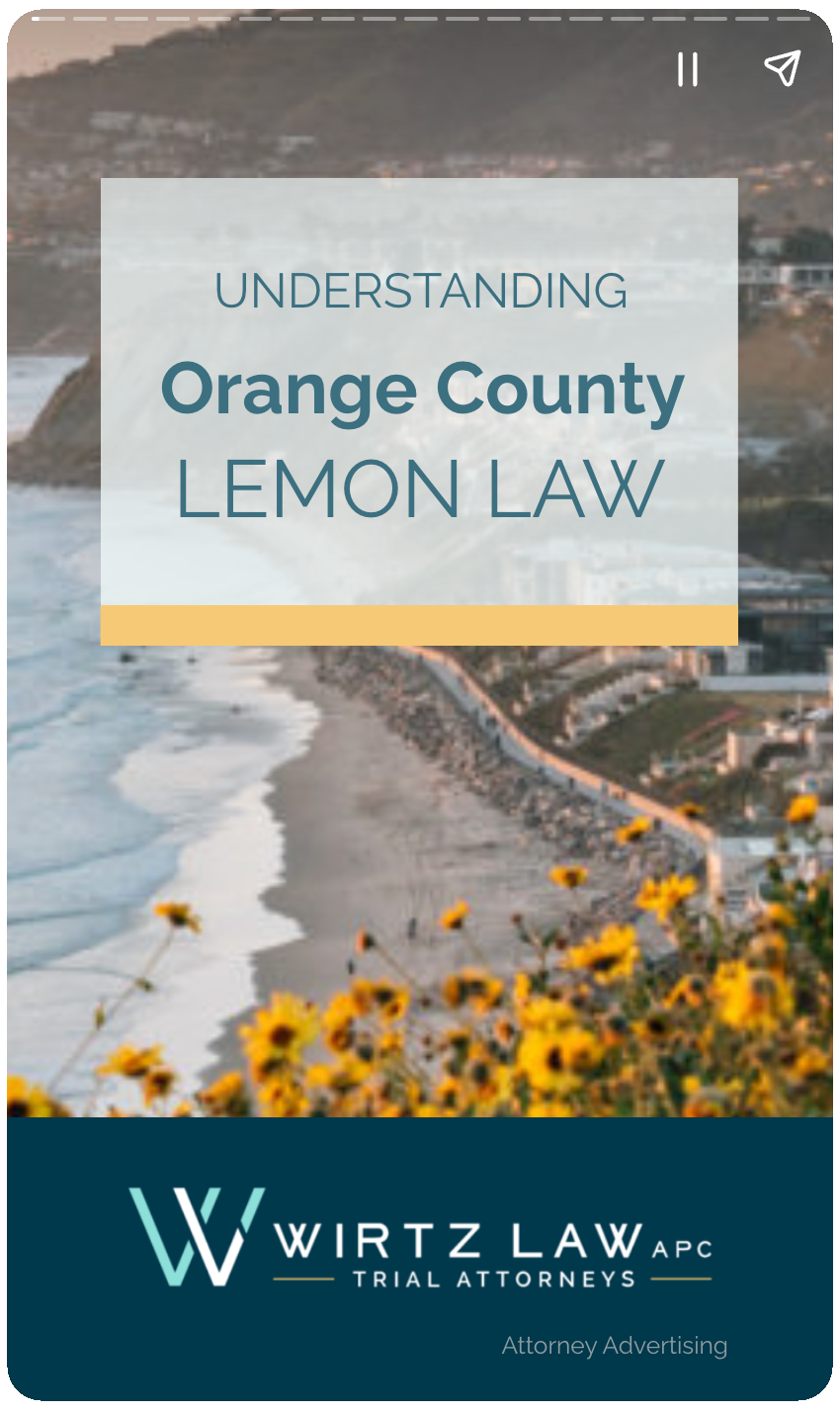 Orange County Lemon Law
