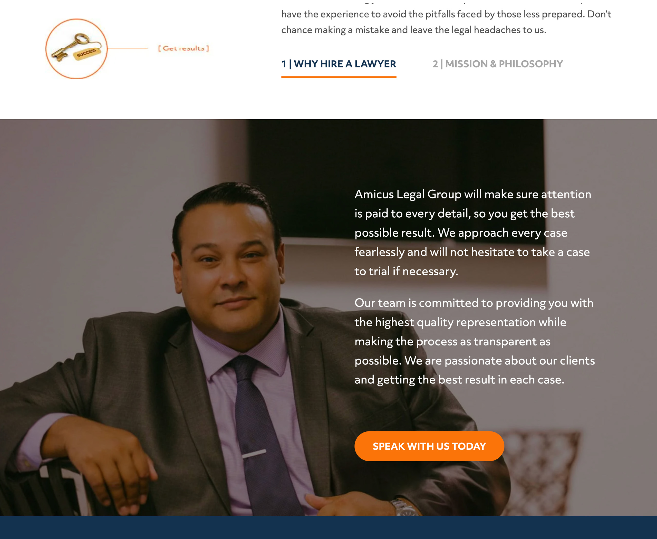 Amicus Legal Group Website Design