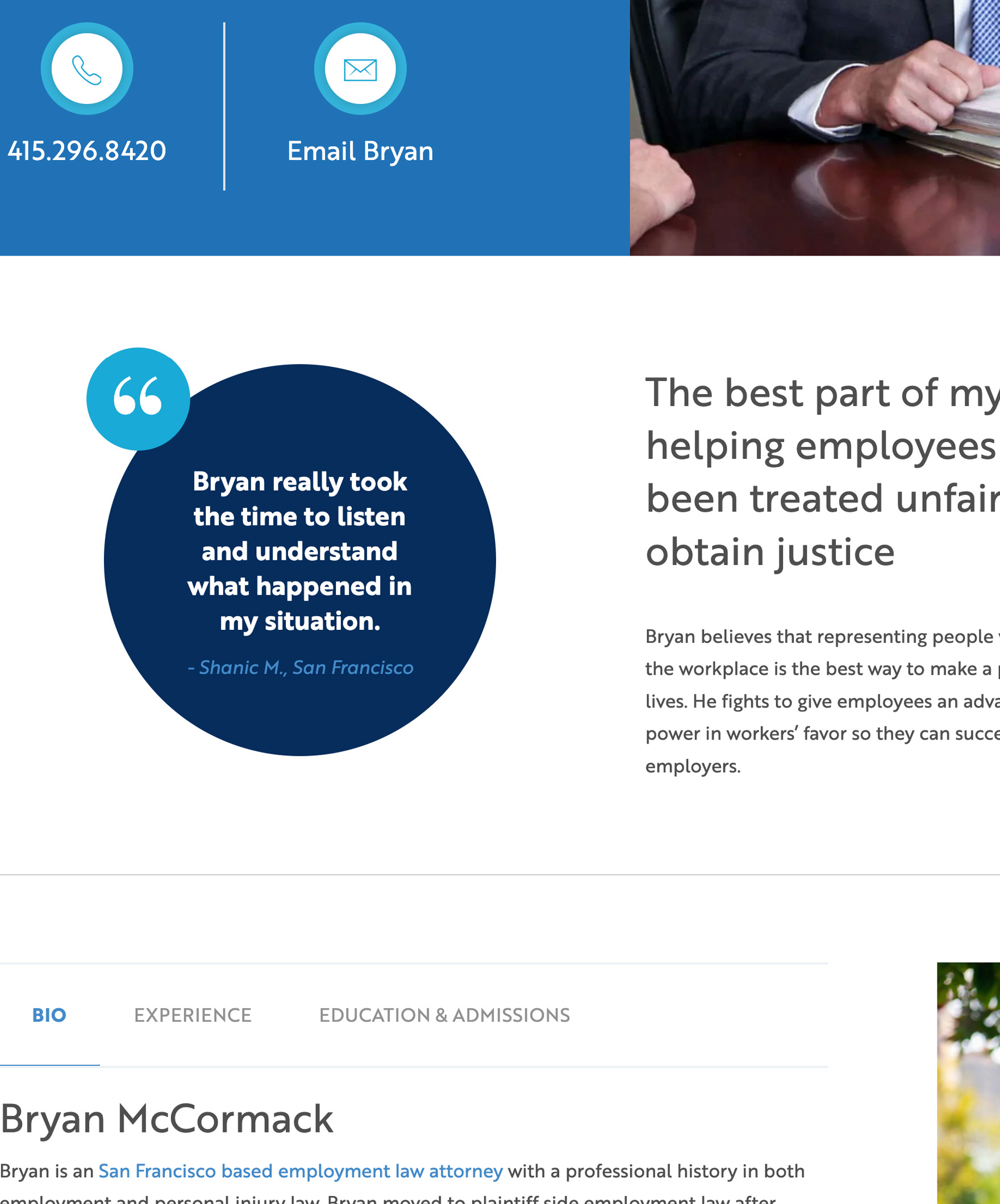 McCormack Law Firm Website Design