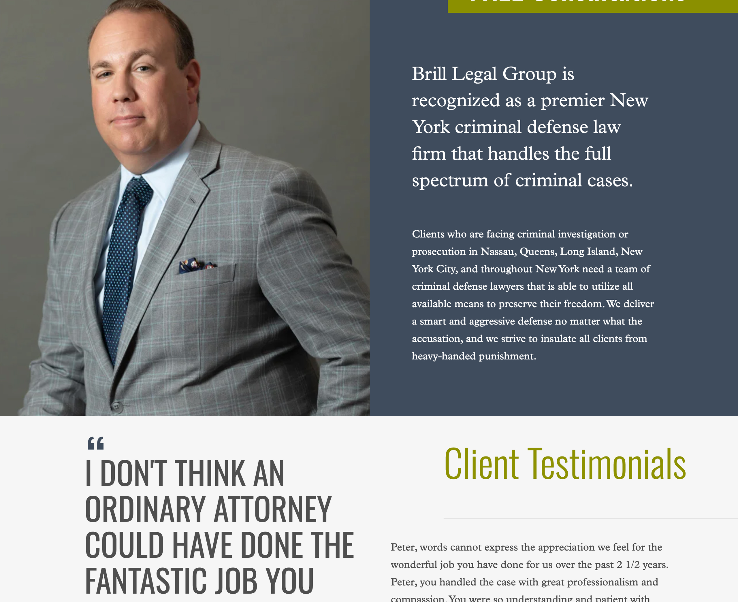 Brill Legal Group Web Design