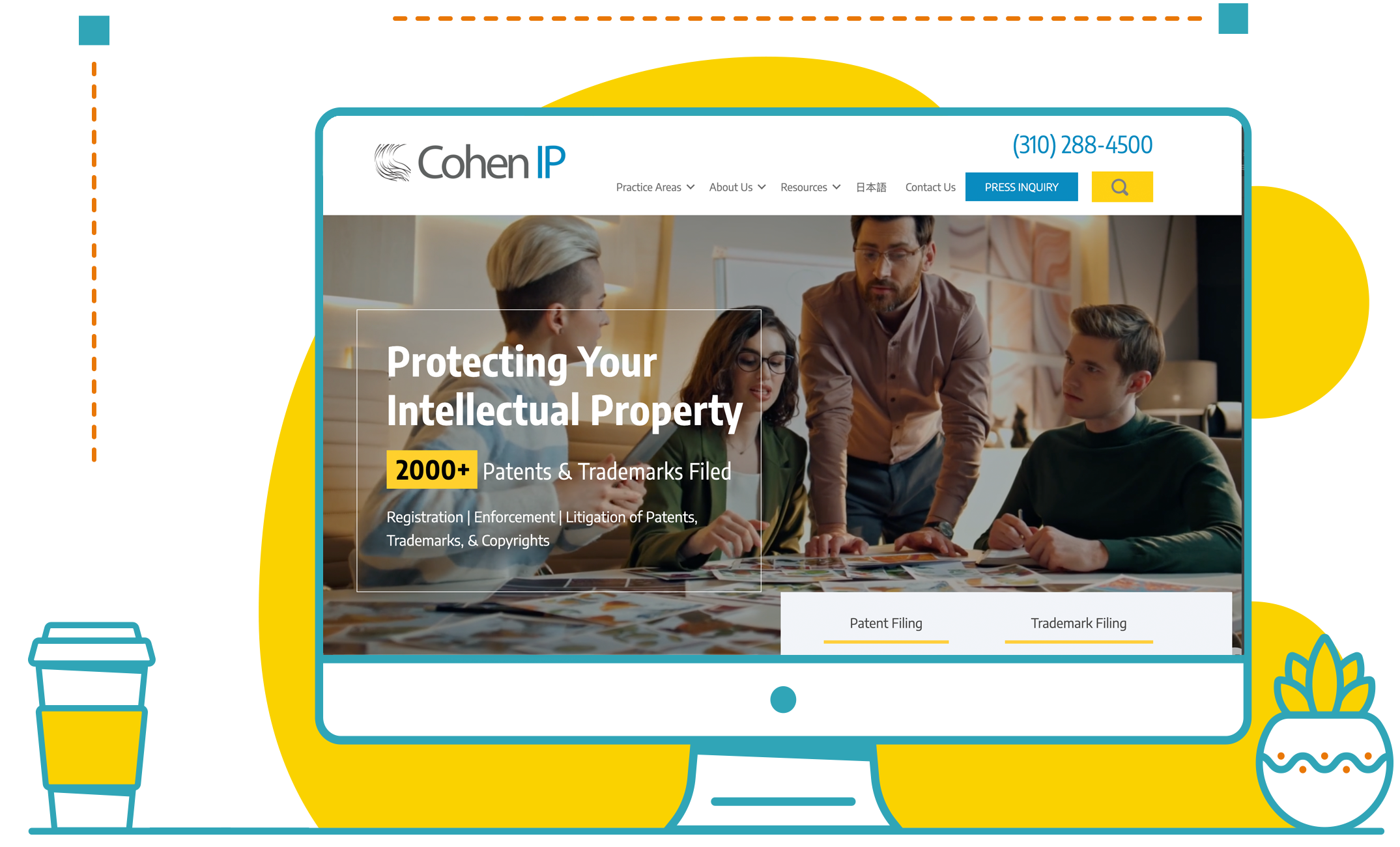 Cohen IP Website Design