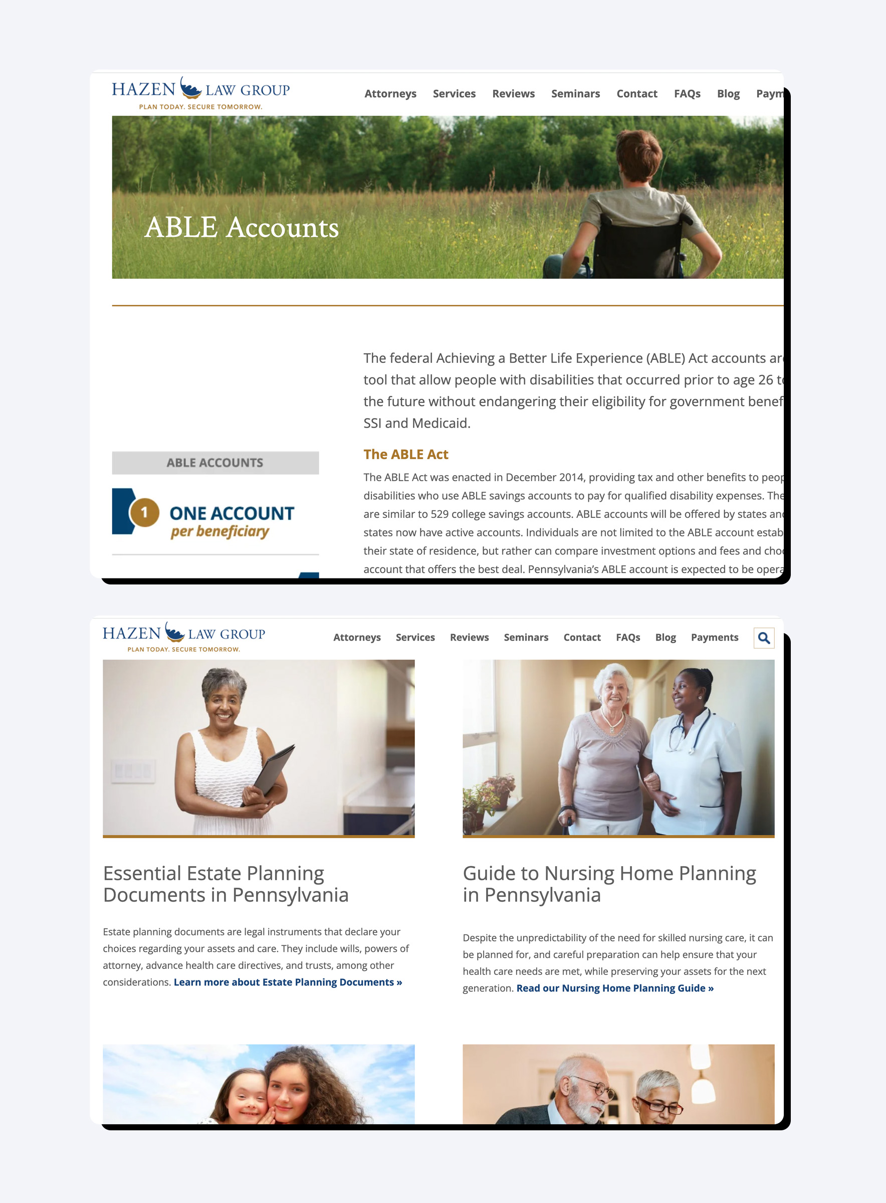 Hazen Law Group Website Design