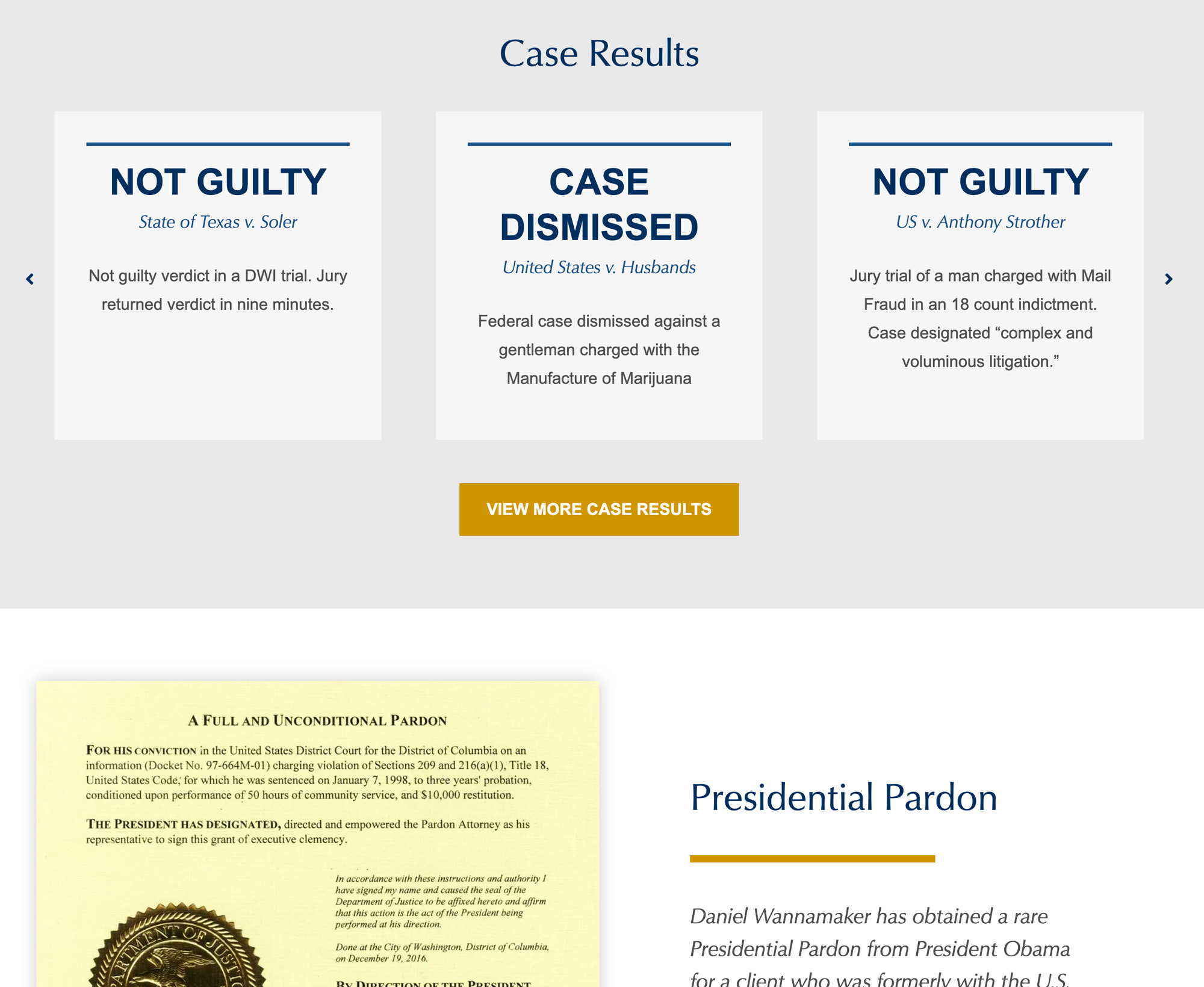 Wannamaker & Associates Website Design