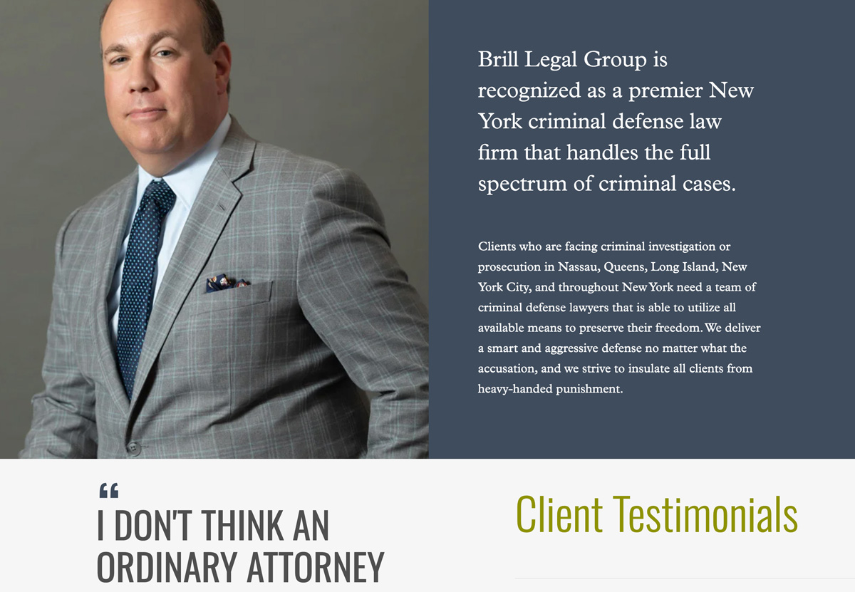 Brill Legal Group Website Design