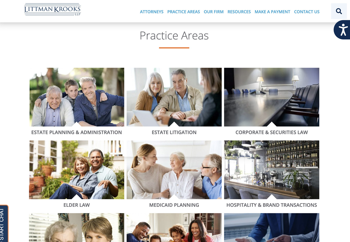 Littman Krooks Website Design