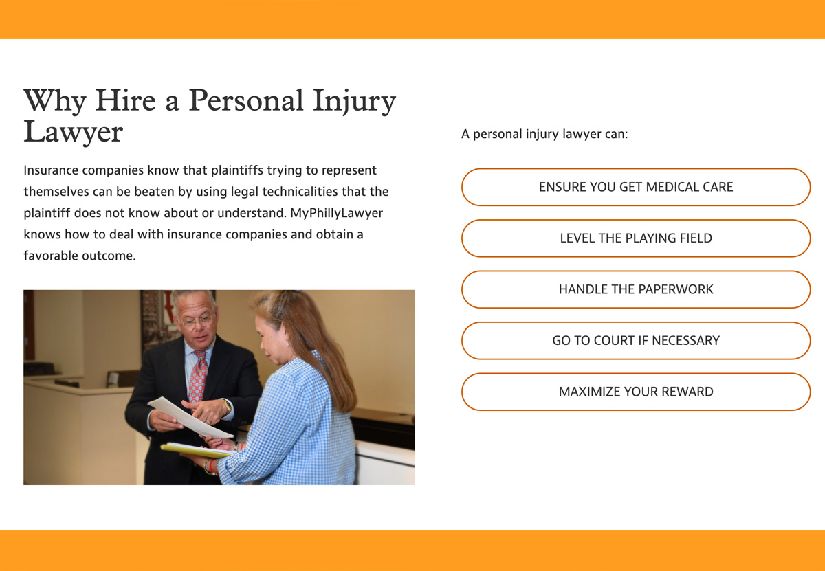 MyPhillyLawyer Website Design