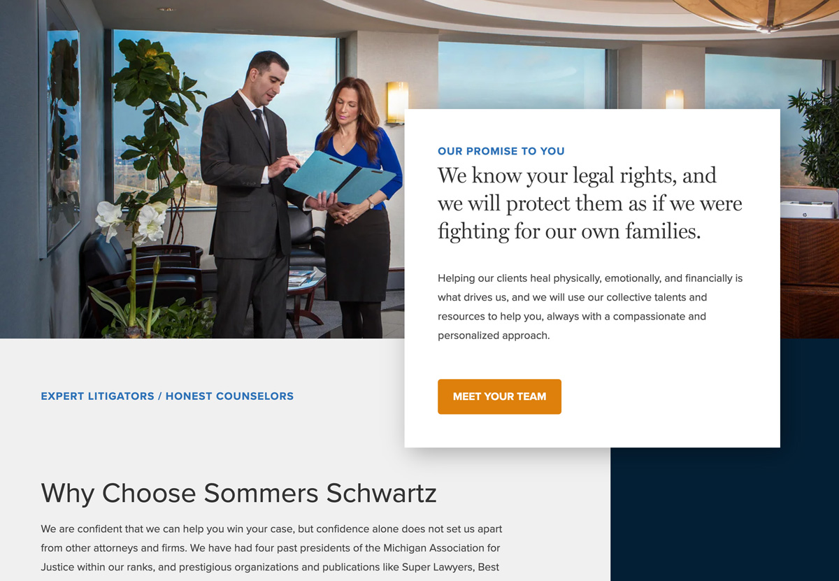 Sommers Schwartz Website Design