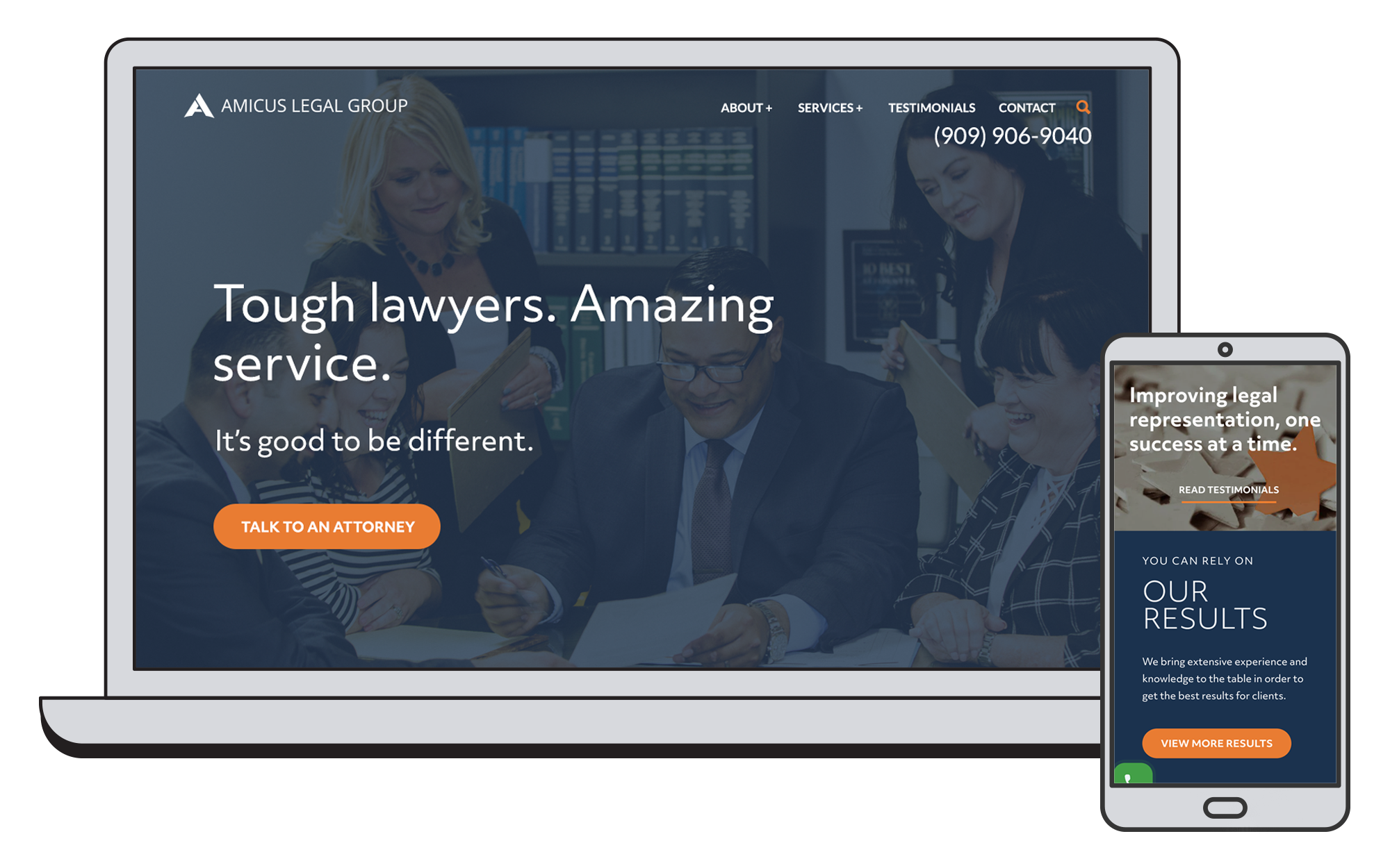 Amicus Legal Group Website Design