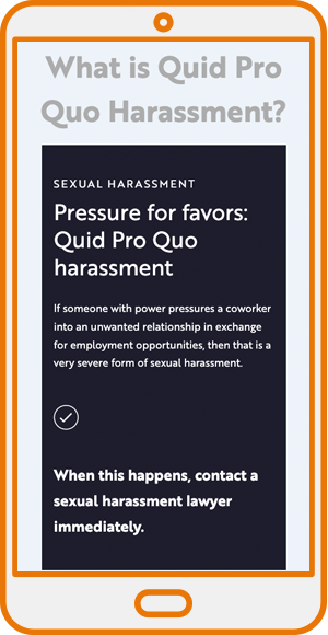 Content marketing smartphone example