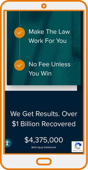 Medical malpractice ppc campaign landing page