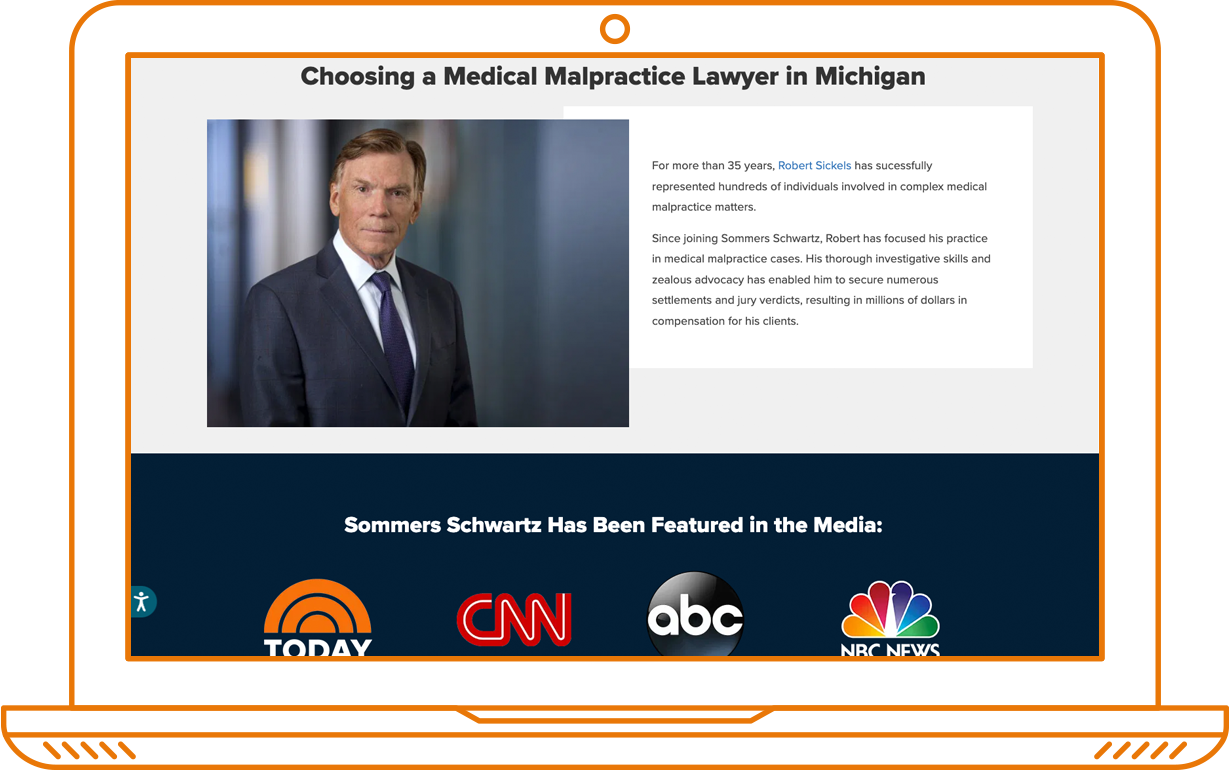 Medical malpractice ppc landing page