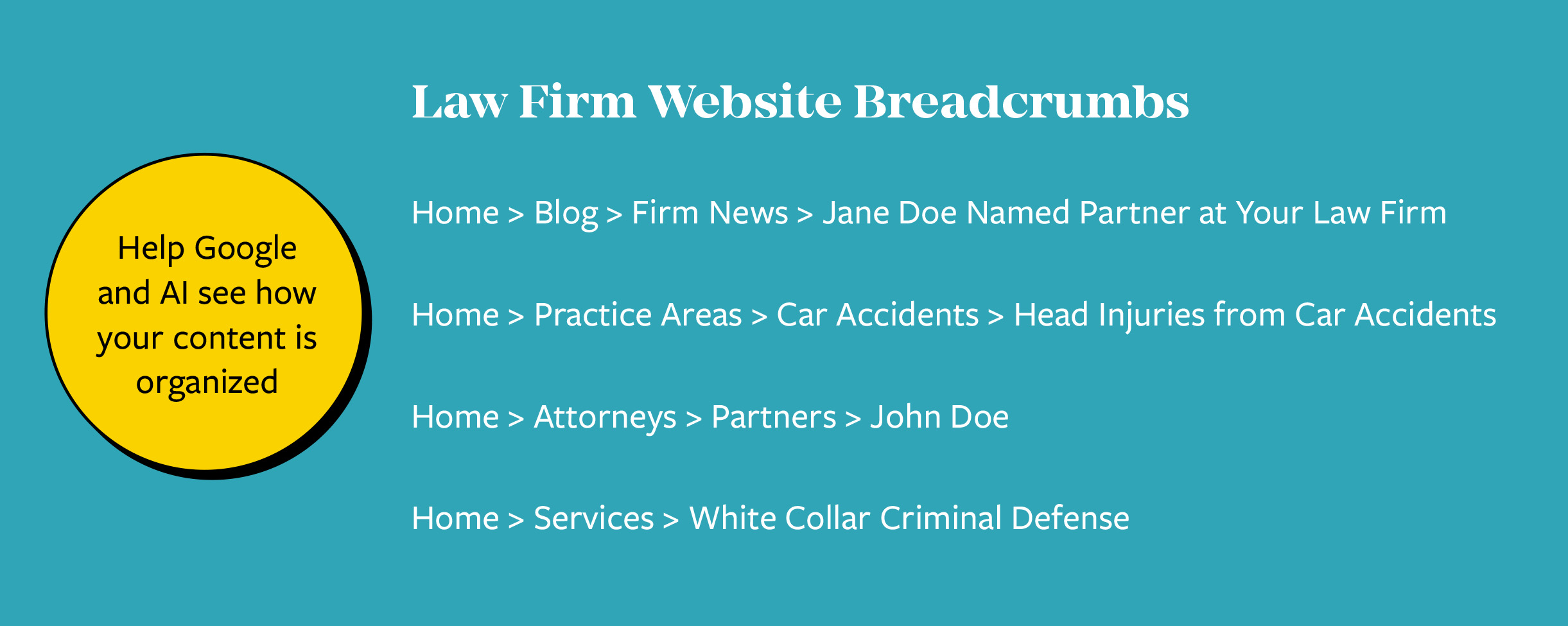 Breadcrumbs for Lawyers