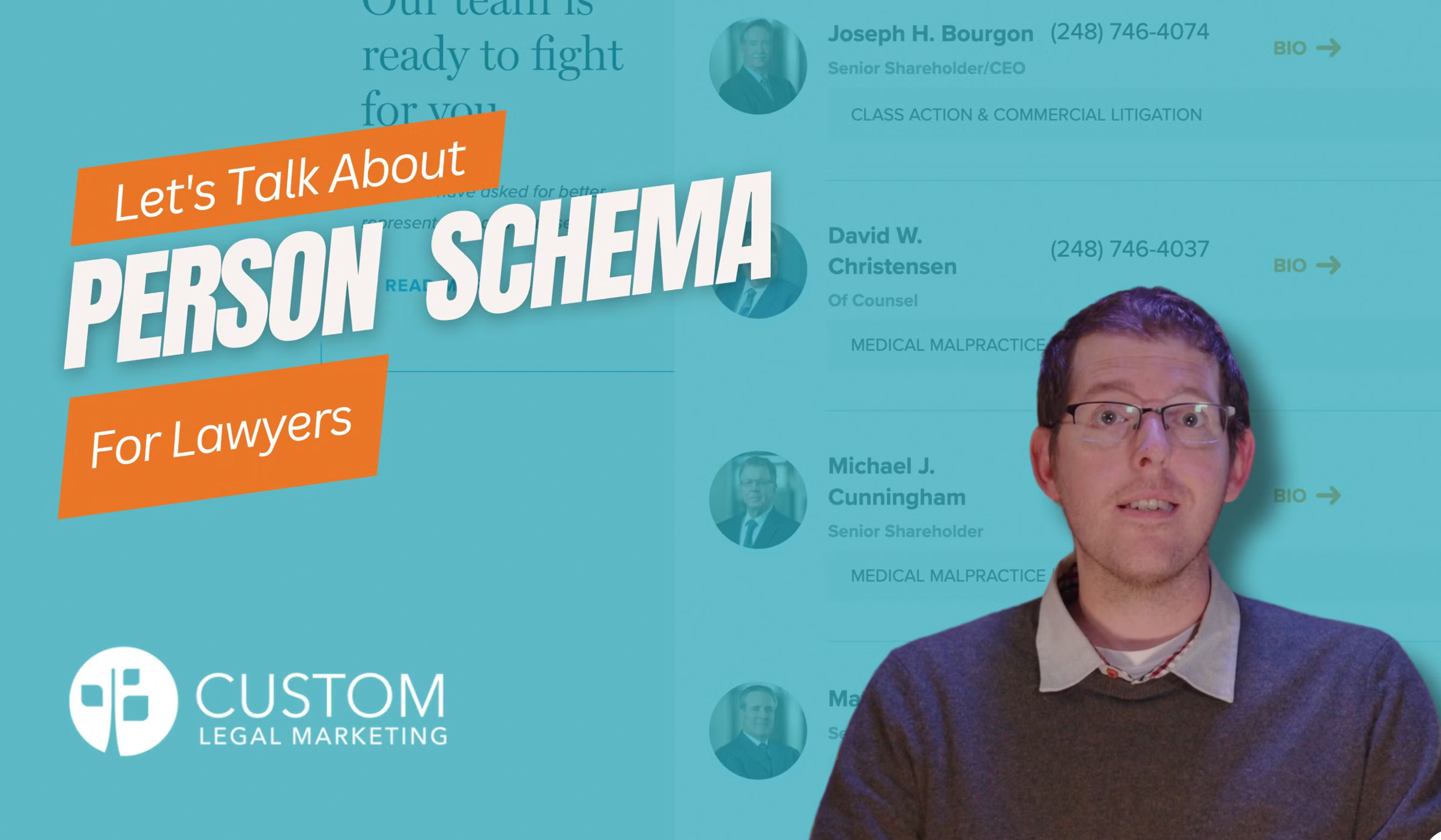 Marketing for lawyers using person schema