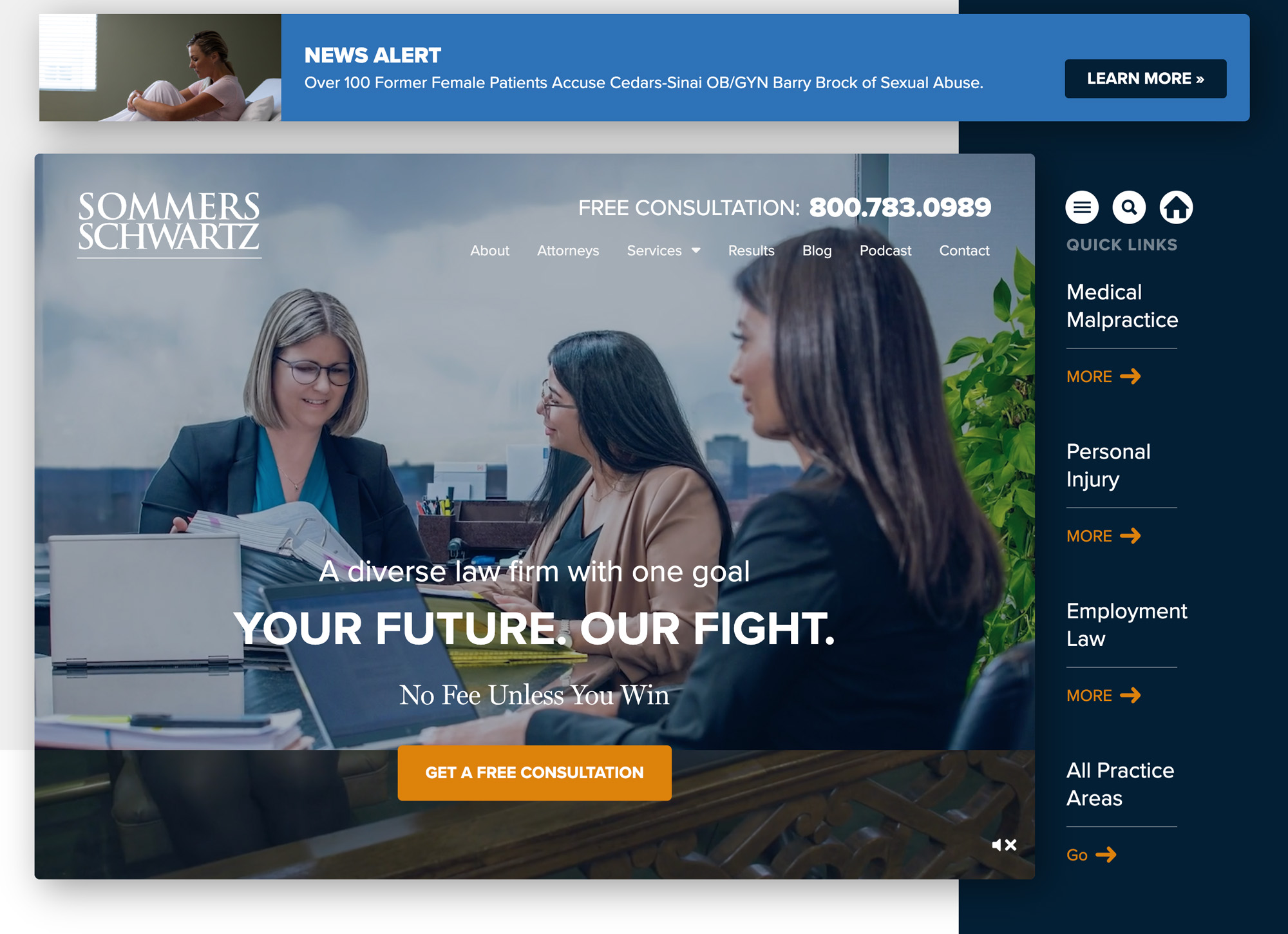 Sommers Schwartz Website Design