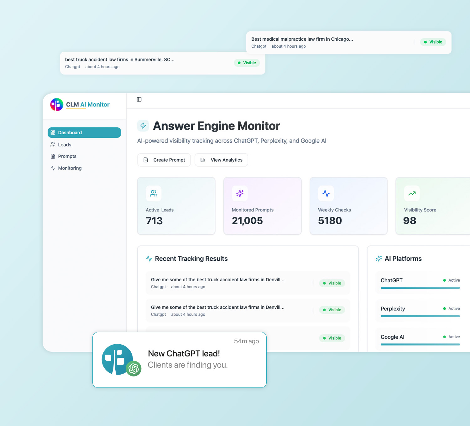 CLM AI ranking monitor