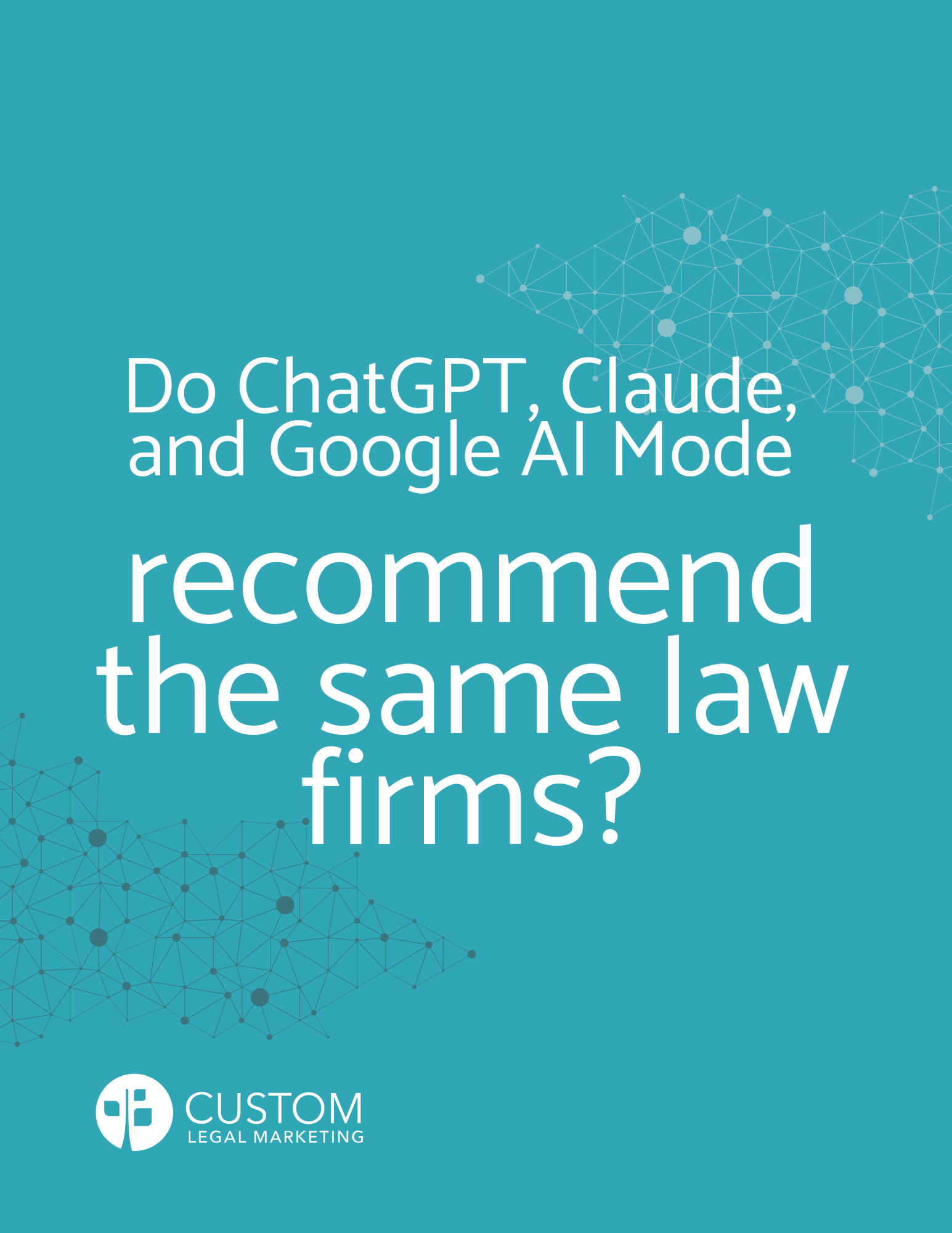 Do ChatGPT, Claude, and Google AI Mode Recommend the Same Law Firms? (Book Cover)