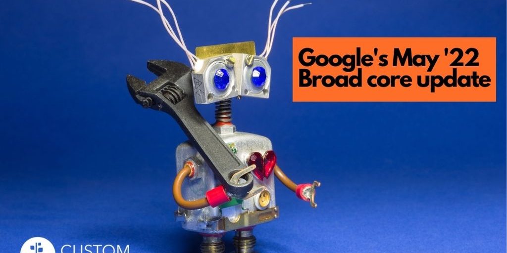 Robot holding wrench, representing update